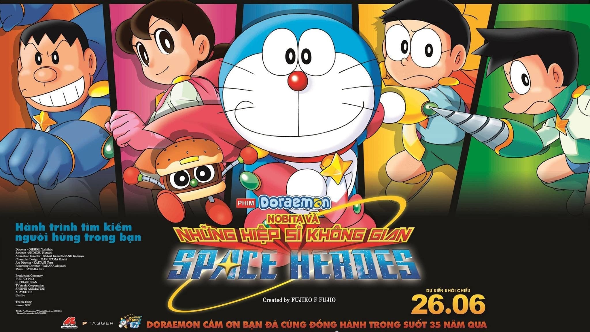 Xem Phim Doraemon: Nobita và Những Hiệp Sĩ Không Gian Lồng Tiếng